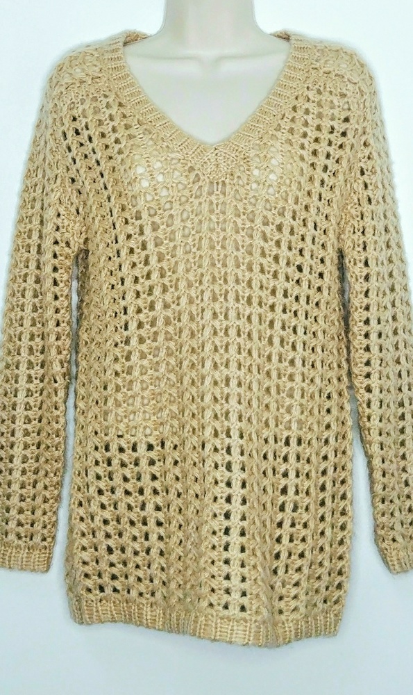 Faith and Zoe Open Weave Chunky Oversized Sweater